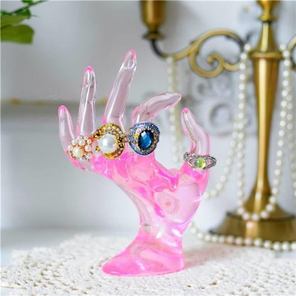 Ring Holder,Pink Room Decor,Hand Jewelry Display Holder,Danish Pastel Room Decor - Picture 7 of 7